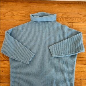J. Crew Light Blue oversized cashmere sweater